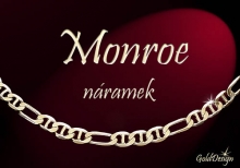 Monroe - náramek zlacený 